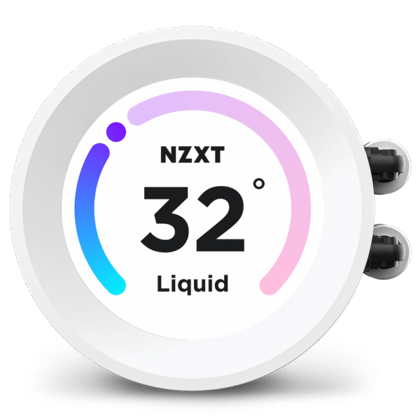 【NZXT 優惠】NZXT Kraken Elite 240 RGB WHITE 白色 with LCD Display 240mm Liquid CPU Cooler RL-KR24E-W1