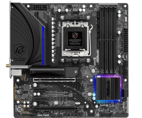 ASRock B650M PG Riptide WiFi DDR5,Socket AM5 mATX Motherboard