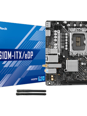 ASRock H610M-ITX/eDP DDR4,LGA 1700 Mini-ITX Motherboard