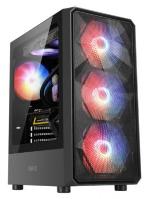 ABKO NCORE G40 Signature Black Tempered Glass ATX Computer Case